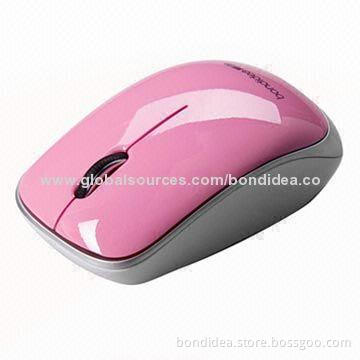 RF 2.4GHz Portable Optical USB Wireless Mouse, 800/1,000/1,600dpi Resolution